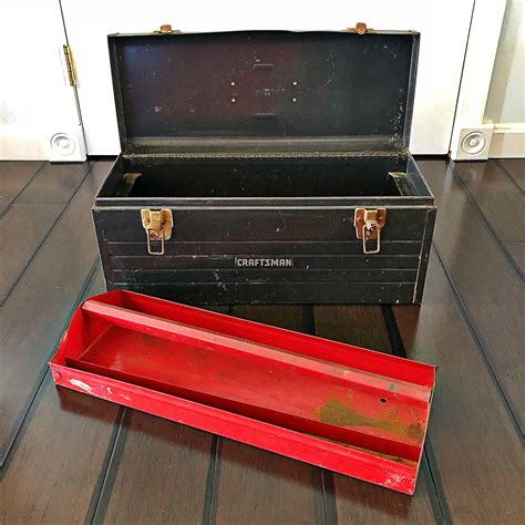 pictures of vintage craftsman metal tool boxes|old craftsman tool chest.